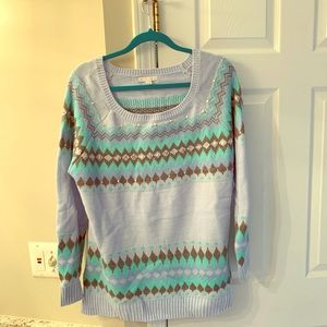 XL New York &Company blue sweater